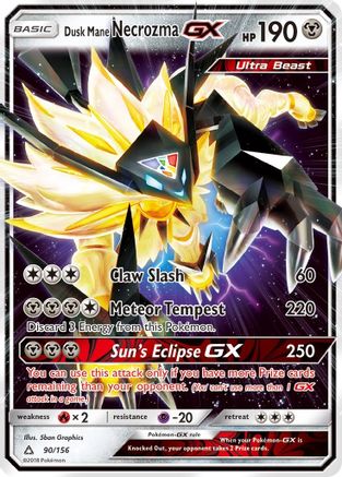 Dusk Mane Necrozma GX (90) Holofoil - Ultra Prism