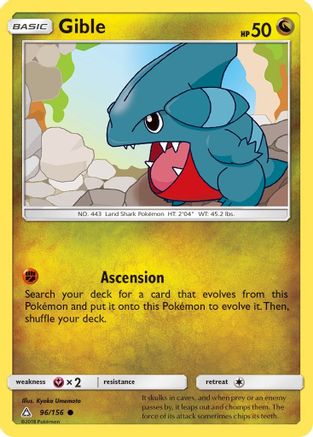 Gible (96/156) [Sun & Moon: Ultra Prism] | Silver Goblin