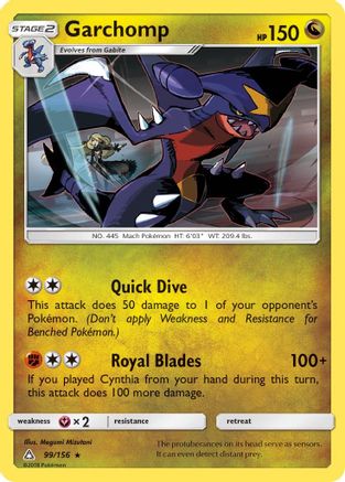 Garchomp (99/156) [Sun & Moon: Ultra Prism] | Silver Goblin