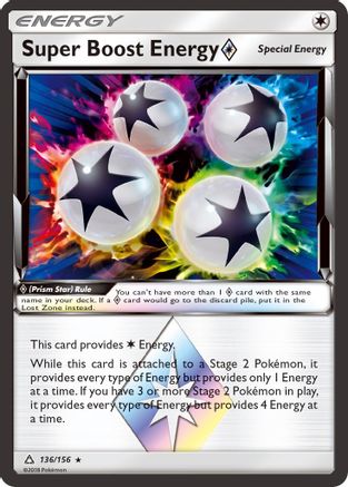 Super Boost Energy Prism Star (136) Holofoil - SM  Ultra Prism