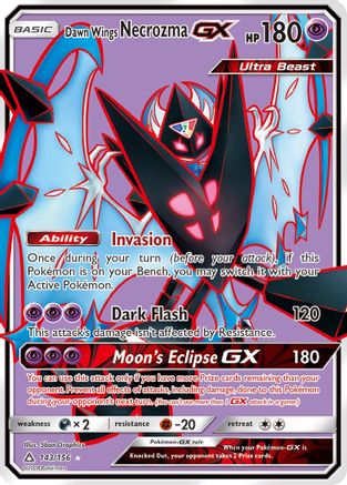 Dawn Wings Necrozma GX (Full Art) (143) Holofoil - SM  Ultra Prism