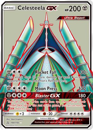 Celesteela GX (Full Art) (144) Holofoil - SM  Ultra Prism