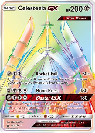 Celesteela GX (Secret Rare) (162) Holofoil - SM  Ultra Prism