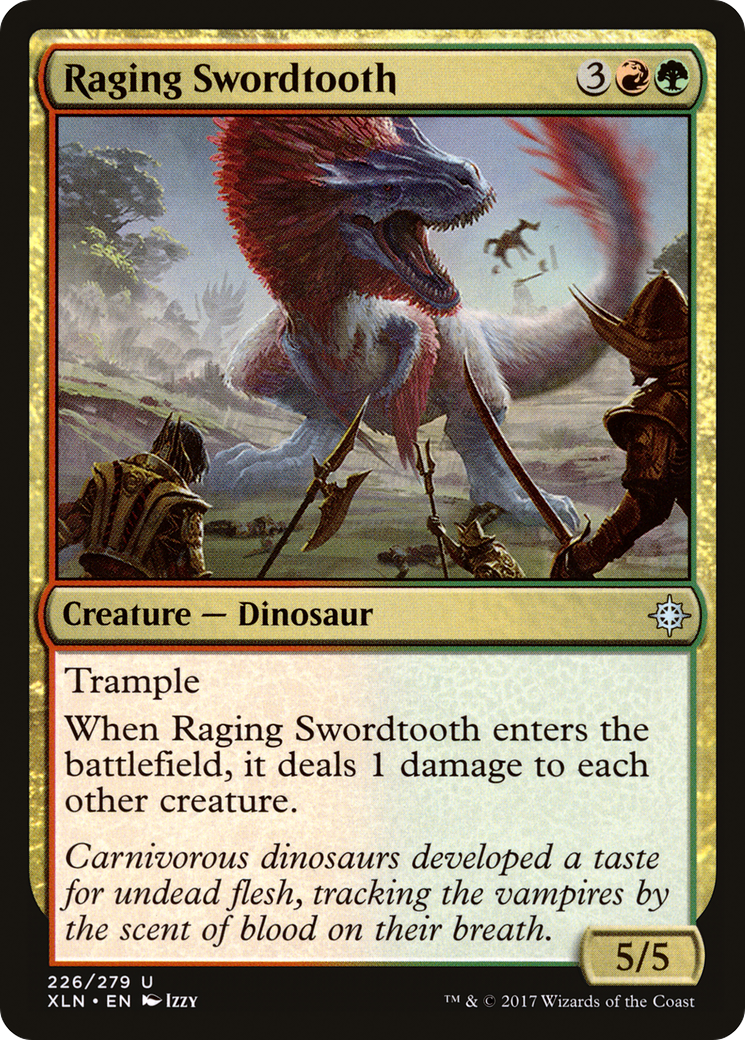 Raging Swordtooth (226) Foil - Ixalan