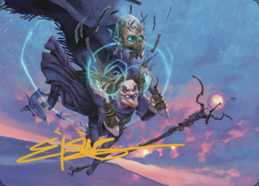 Zur, Eternal Schemer Art Card 1 (Gold-Stamped Signature) [Dominaria United Art Series]
