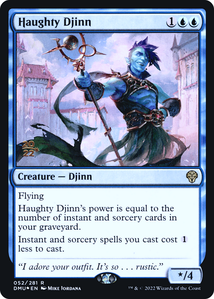 Haughty Djinn (052) Foil - Dominaria United Promos