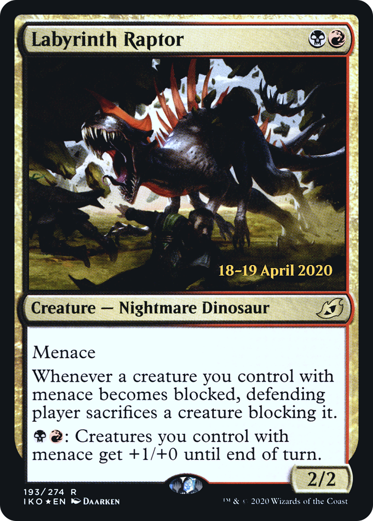 Labyrinth Raptor (193s) Foil - Ikoria: Lair of Behemoths Promos