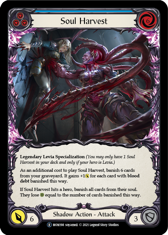 Soul Harvest [U-MON198-RF] (Monarch Unlimited)  Unlimited Rainbow Foil | Silver Goblin