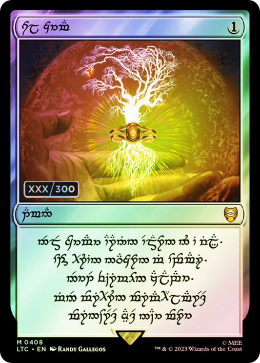 Sol Ring (408) (Elven Serialized) [The Lord of the Rings: Tales of Middle-Earth Commander] Foil
