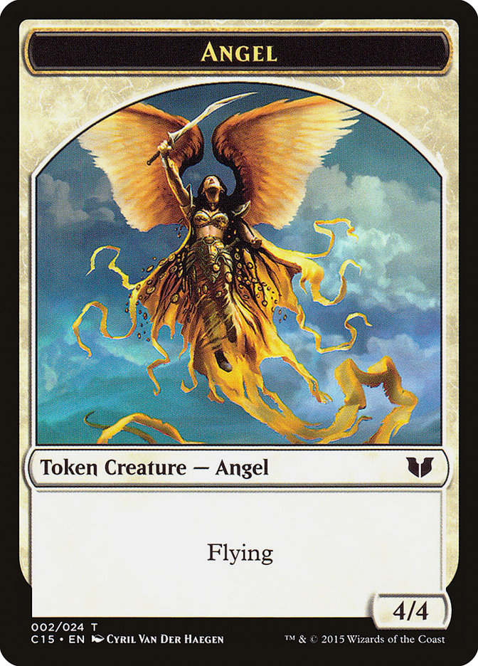 Spirit (022) // Angel Double-Sided Token [Commander 2015 Tokens] | Silver Goblin