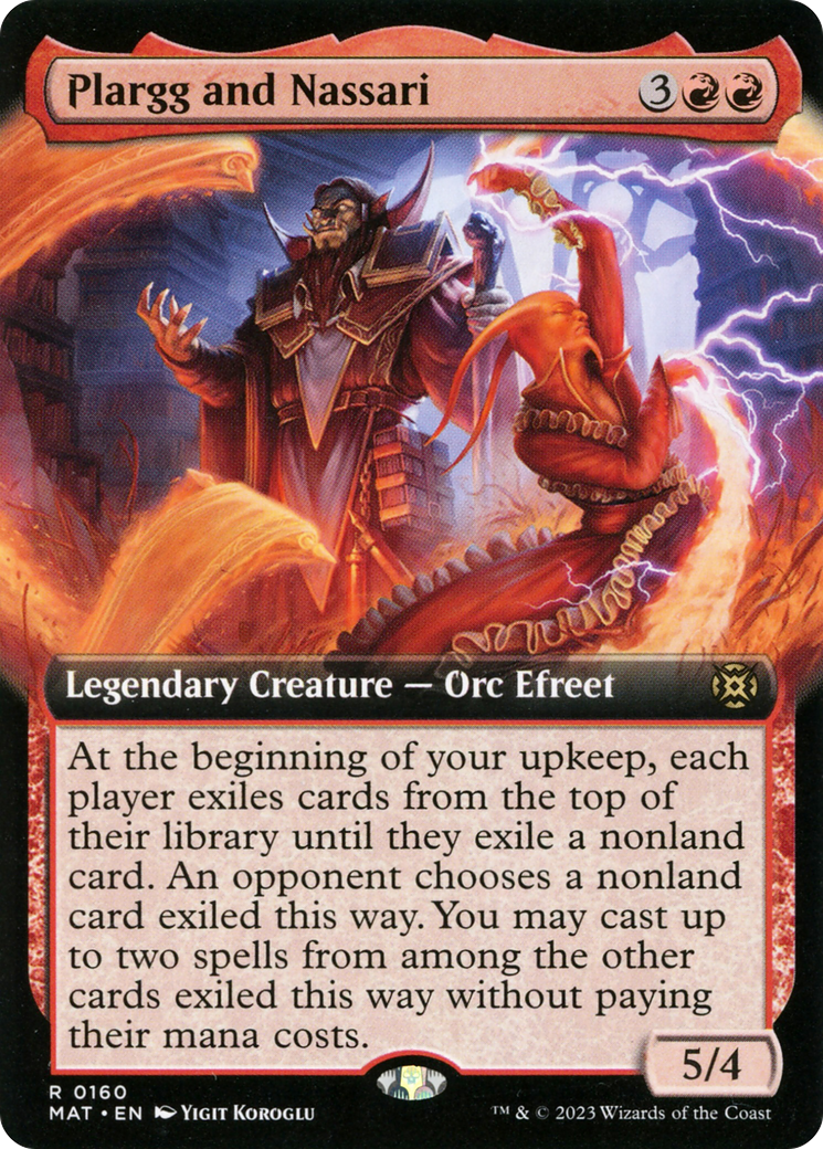Plargg and Nassari (Extended Art) (160) Foil - March of the Machine: The Aftermath