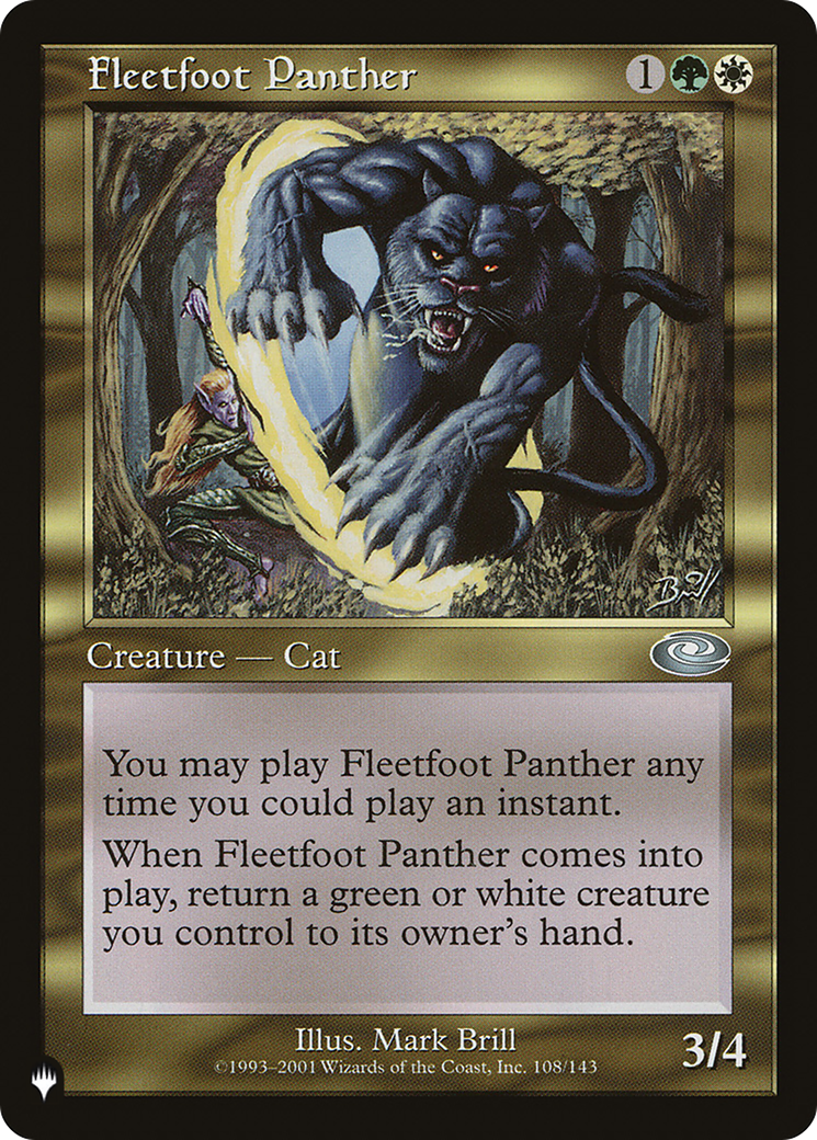 Fleetfoot Panther (Retro) (PLS-108) - The List