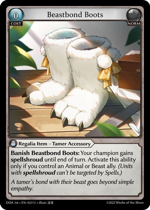 Beastbond Boots (023) [Dawn of Ashes: 1st Edition] Foil