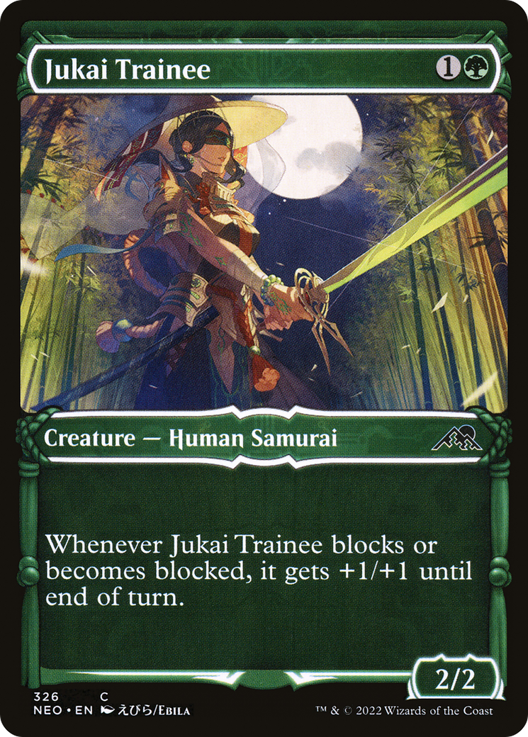 Jukai Trainee (Showcase) (326) Foil - Kamigawa: Neon Dynasty