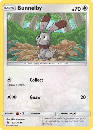 Bunnelby (97/131) [Sun & Moon: Forbidden Light] Reverse Holofoil