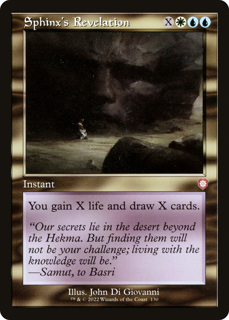 Sphinx's Revelation (Retro) (130) - The Brothers' War Commander