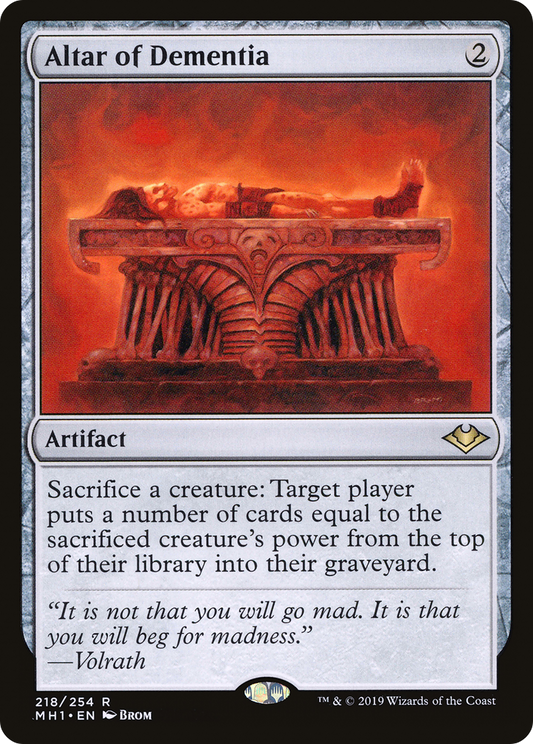 Altar of Dementia (218) Foil - Modern Horizons