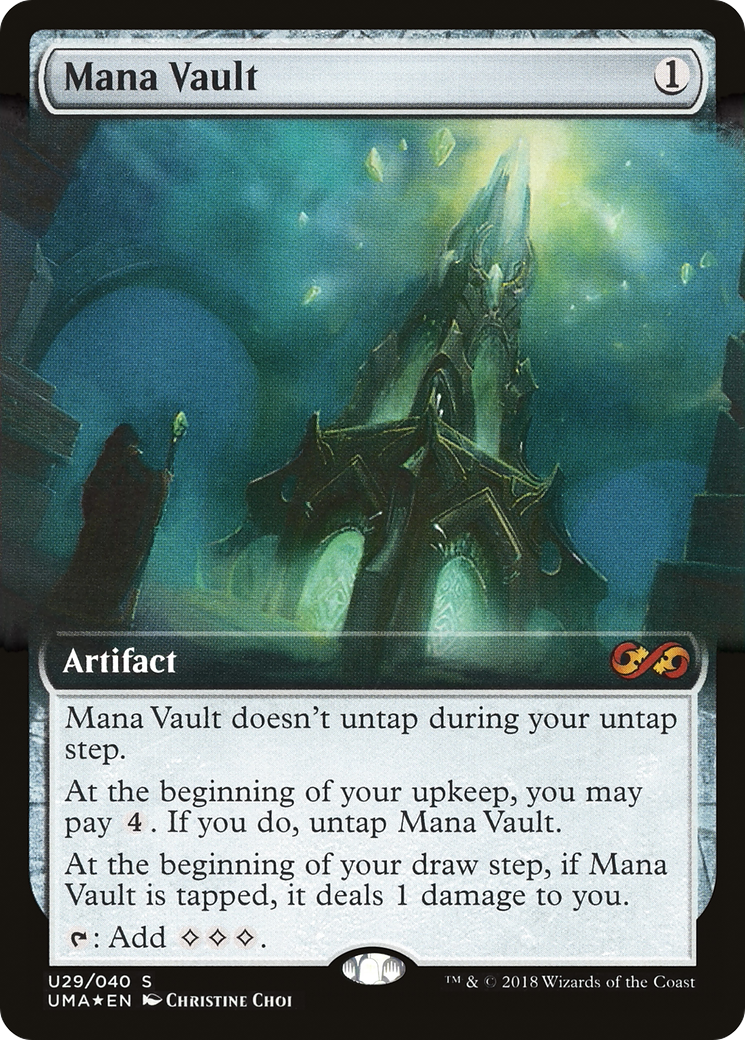 Mana Vault (Extended Art) (U29) Foil - Ultimate Box Topper