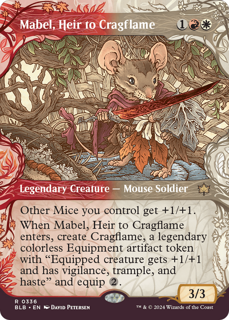 Mabel, Heir to Cragflame (Showcase) [Bloomburrow] Foil
