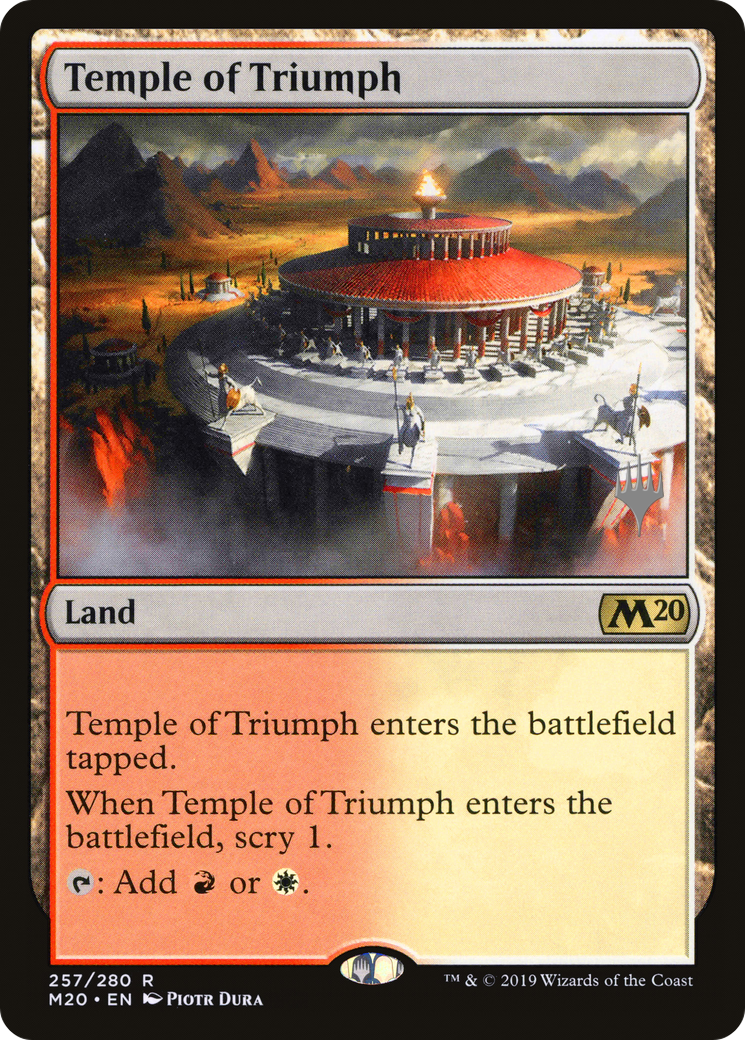 Temple of Triumph (257) Foil - Core Set 2020 Promos