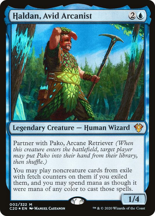 Haldan, Avid Arcanist (002) - Commander 2020