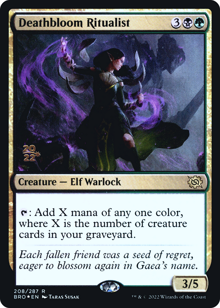 Deathbloom Ritualist (208s) Foil - The Brothers' War Promos