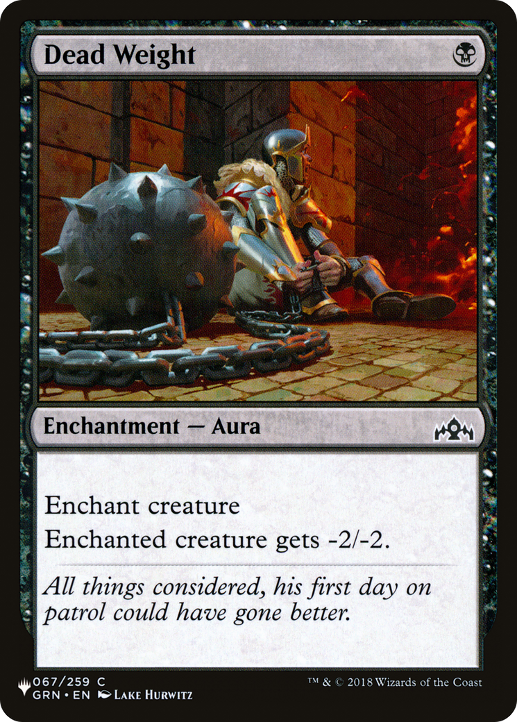 Dead Weight (GRN-67) - The List