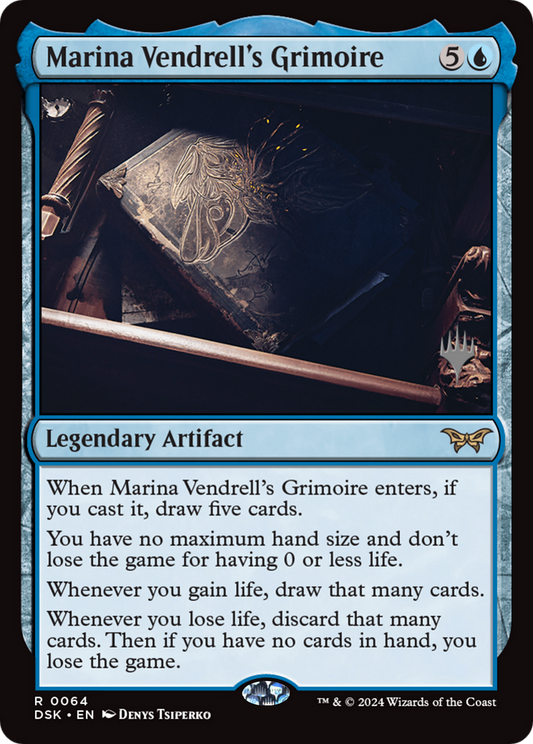 Marina Vendrell's Grimoire [Duskmourn: House of Horror Promos] Foil