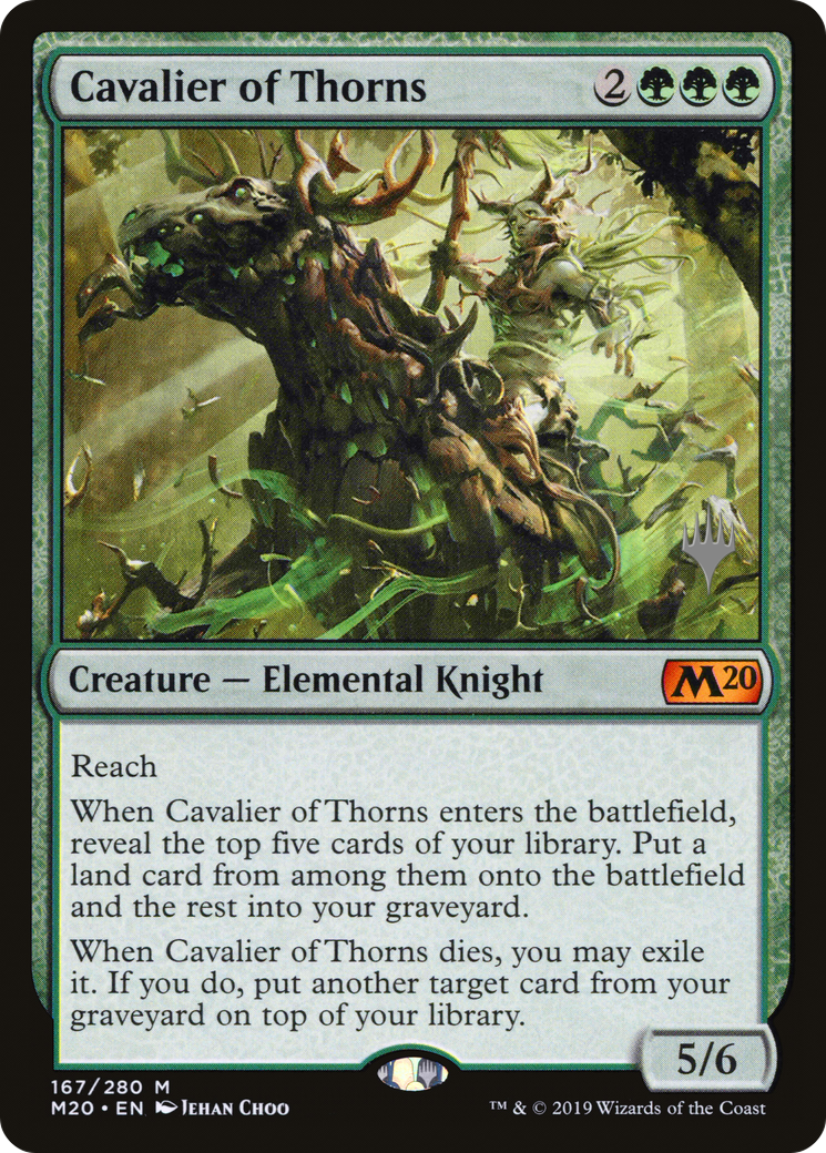 Cavalier of Thorns (Promo Pack) [Core Set 2020 Promos] Foil