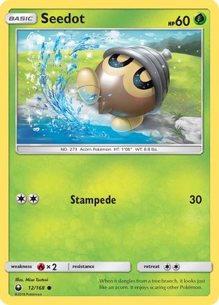 Seedot (12/168) [Sun & Moon: Celestial Storm] | Silver Goblin