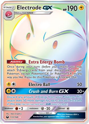 Electrode GX (Secret) (172) Holofoil - SM  Celestial Storm