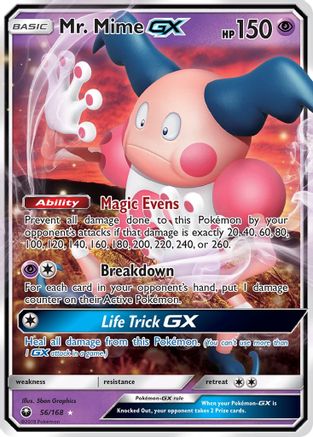 Mr. Mime GX (56) Holofoil - SM  Celestial Storm