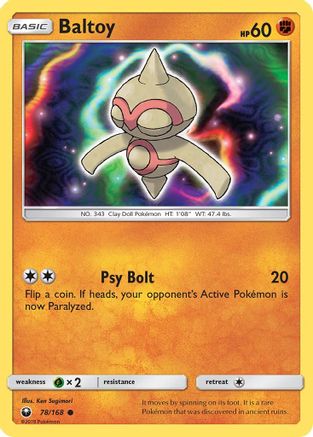 Baltoy (78) Reverse Holofoil - SM  Celestial Storm