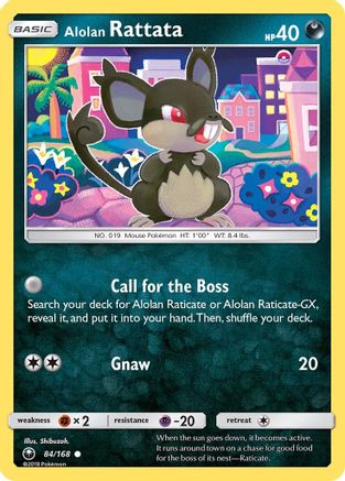 Alolan Rattata (84/168) [Sun & Moon: Celestial Storm] Reverse Holofoil