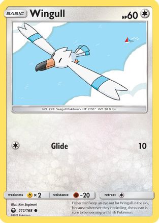 Wingull (111) Reverse Holofoil - SM  Celestial Storm