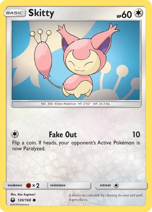 Skitty (120/168) [Sun & Moon: Celestial Storm] Reverse Holofoil
