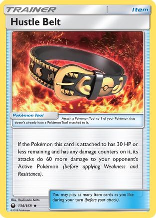 Hustle Belt (134) Reverse Holofoil - SM  Celestial Storm