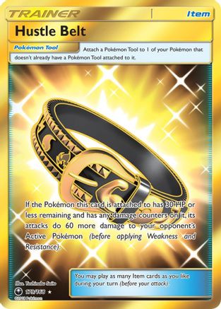 Hustle Belt (Secret) (179) Holofoil - SM  Celestial Storm