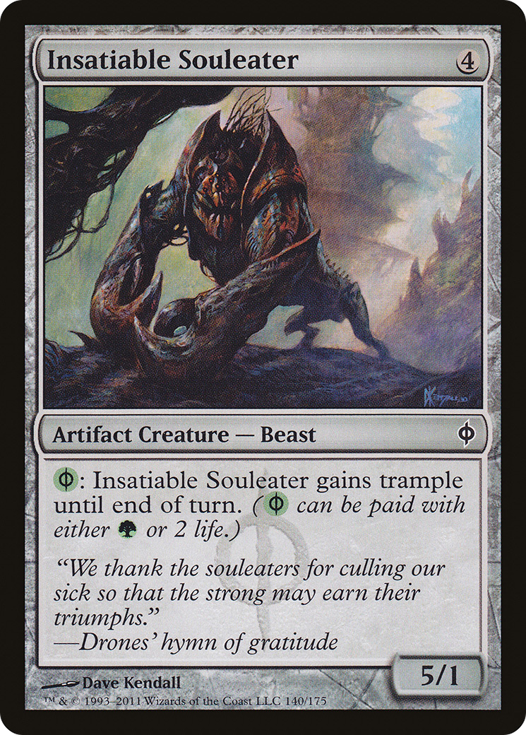 Insatiable Souleater (140) Foil - New Phyrexia