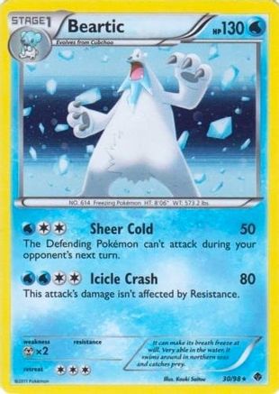 Beartic (30/98) (Cracked Ice Holo) (Blister Exclusive) [Black & White: Emerging Powers] | Silver Goblin