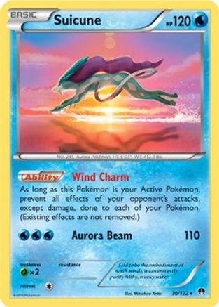 Suicune - 30/122 (Cosmos Holo) (30) Holofoil - Blister Exclusives