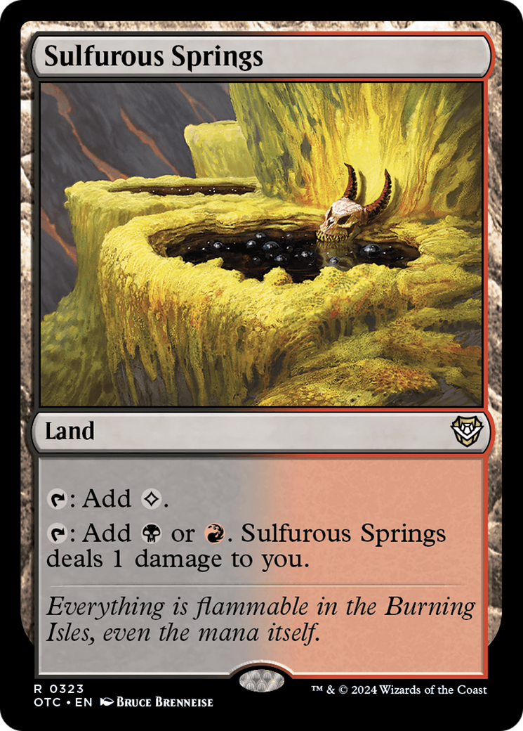 Sulfurous Springs (323) - Outlaws of Thunder Junction Commander