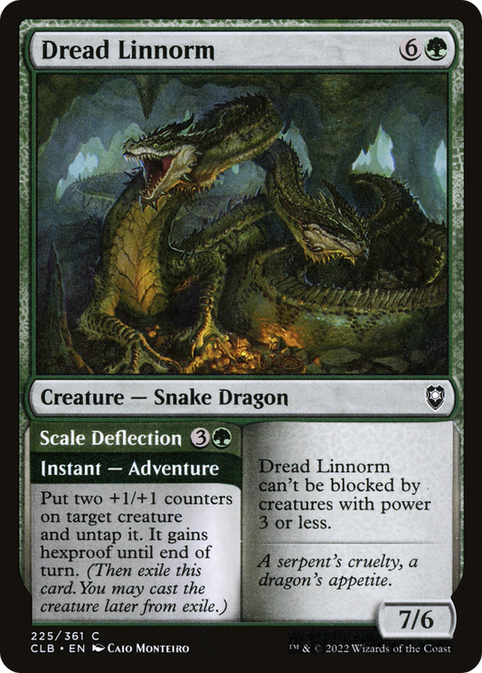 Dread Linnorm // Scale Deflection (225) - Commander Legends: Battle for Baldur's Gate