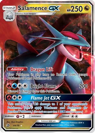 Salamence GX (44) Holofoil - Dragon Majesty