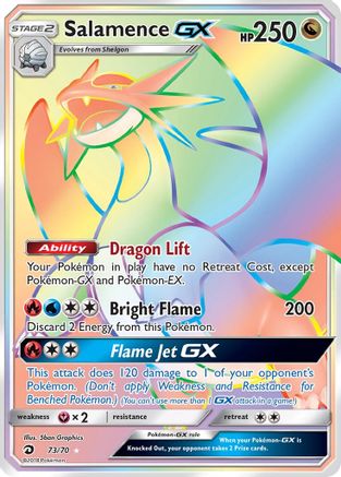 Salamence GX (Secret) (73) Holofoil - Dragon Majesty