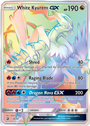 White Kyurem GX (Secret) (74) Holofoil - Dragon Majesty