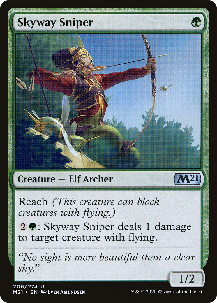 Skyway Sniper (206) Foil - Core Set 2021