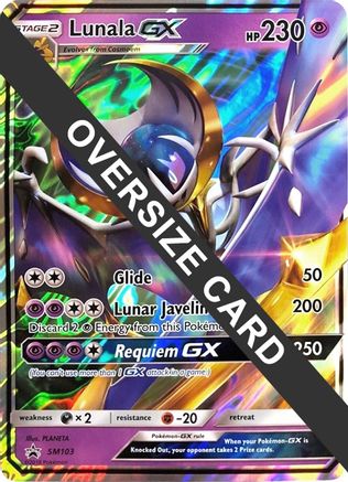 Lunala GX (SM103) (Jumbo Card) [Sun & Moon: Black Star Promos] | Silver Goblin