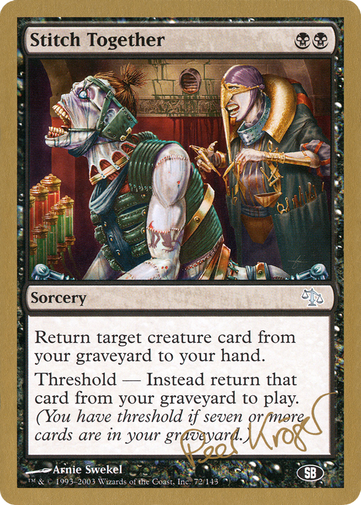 Stitch Together - 2003 Peer Kroger (JUD) (SB) - World Championship Decks 2003