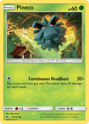 Pineco (15) - Lost Thunder